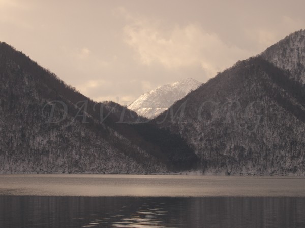 有珠山と中島の写真