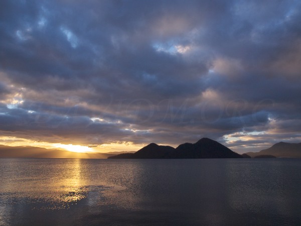 洞爺湖の朝