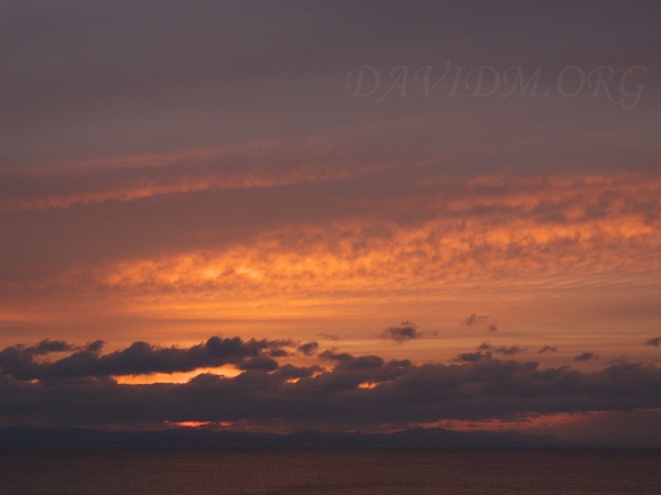室蘭の初夕陽