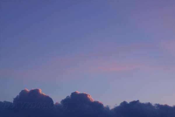 夕暮れの雲の写真