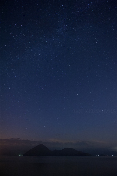 洞爺湖の星空