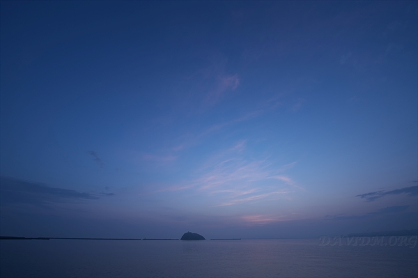 室蘭の夕陽の写真
