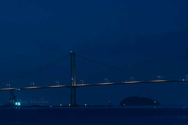 夜の白鳥大橋