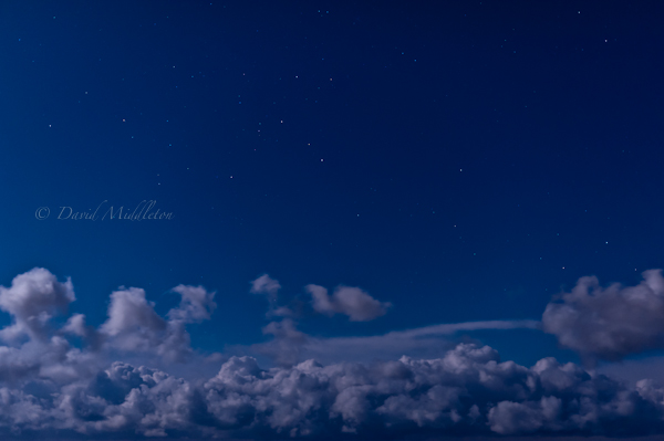 満月と星空