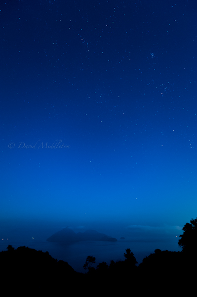 洞爺湖の星空