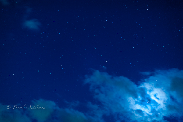 三日月と星空 北海道写真集