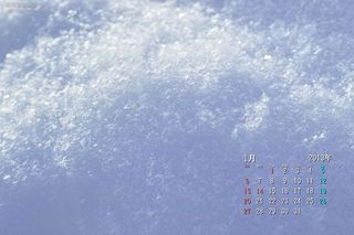 雪の結晶 1月の壁紙カレンダー 北海道壁紙の旅