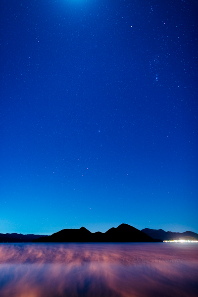 洞爺湖と星と霧