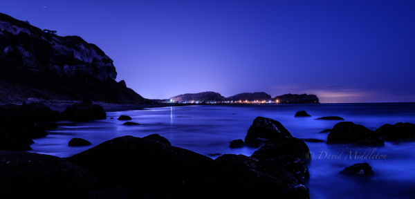 夜のイタンキ浜