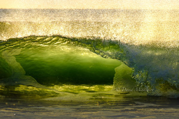 イタンキの緑色の波